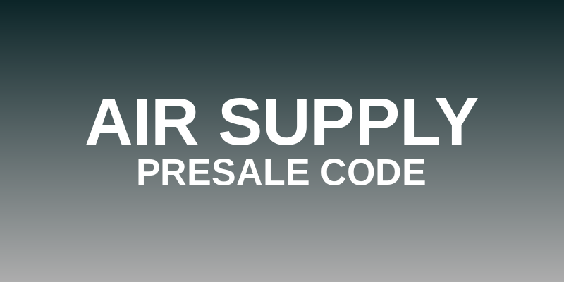 Air Supply Presale Code