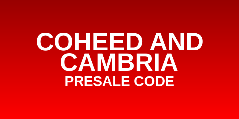 Coheed and Cambria Presale Code
