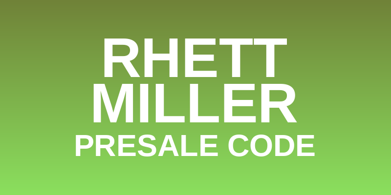 Rhett Miller Presale Code