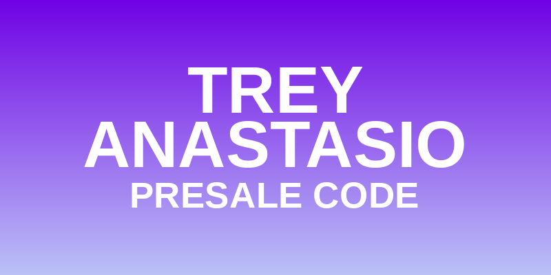 Trey Anastasio Presale Code