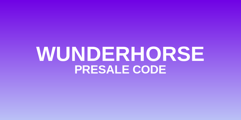 Wunderhorse Presale Code
