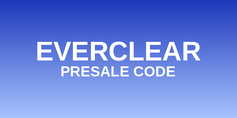 Everclear Presale Code