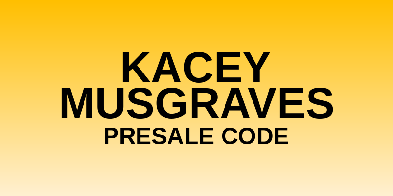 Kacey Musgraves Presale Code