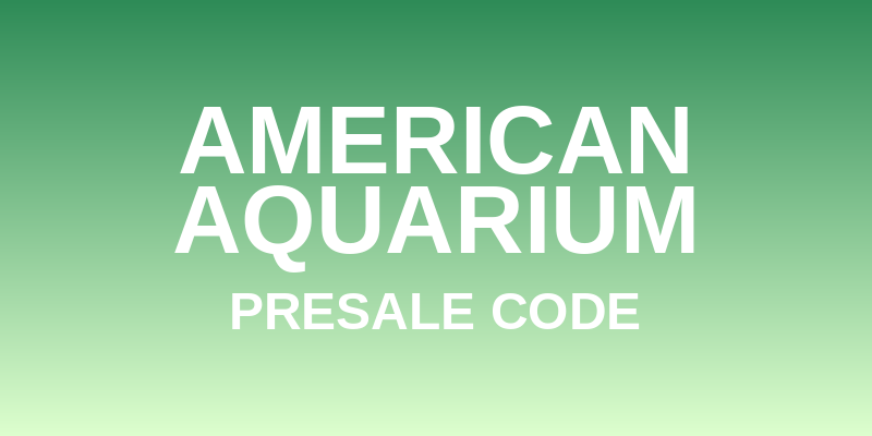 American Aquarium Presale Code