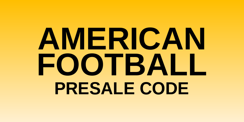 American Football Presale Code