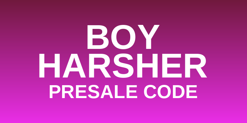 Boy Harsher Presale Code