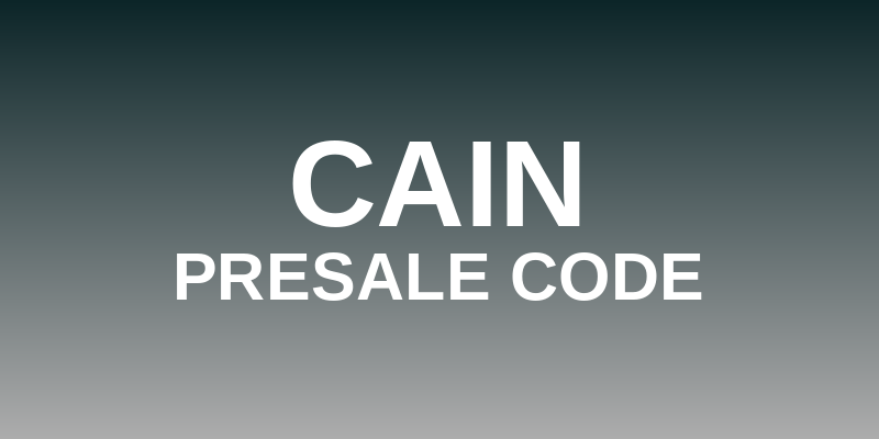 CAIN Presale Code