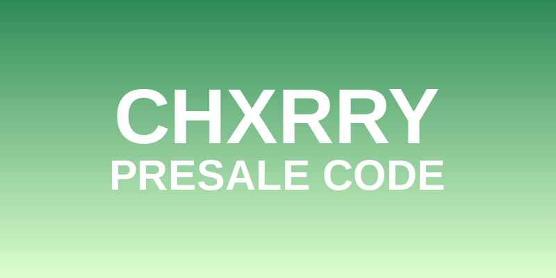 Chxrry Presale Code