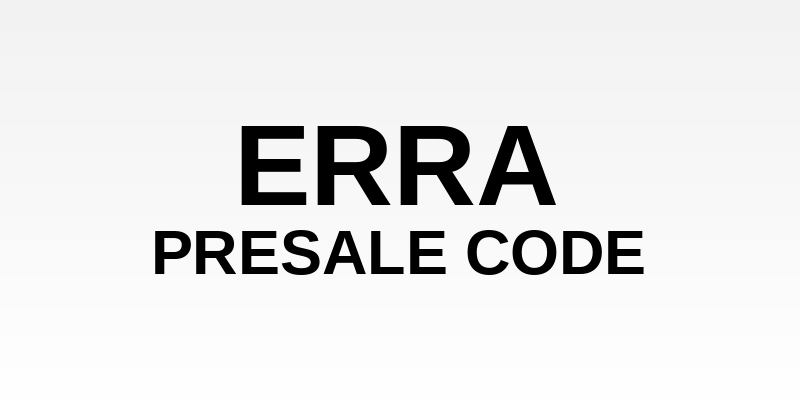 ERRA Presale Code