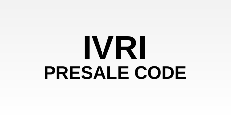 ivri Presale Code