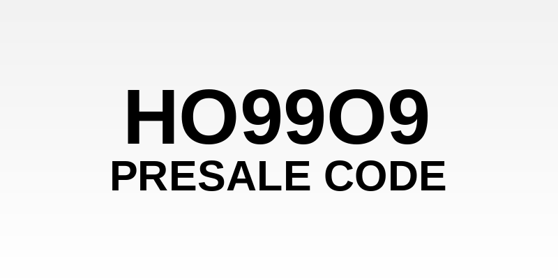 Ho99o9 Presale Code
