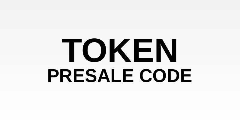 Token Presale Code