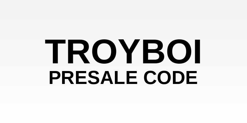 TroyBoi Presale Code