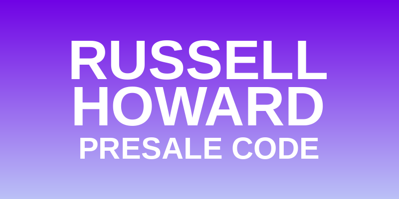 Russell Howard Presale Code