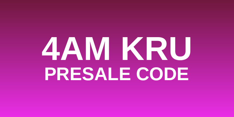 4am Kru Presale Code