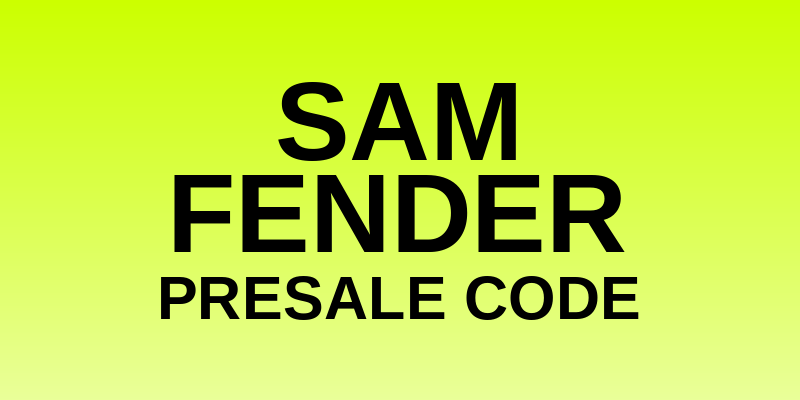 Sam Fender Presale Code